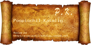 Pospischil Katalin névjegykártya