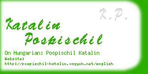 katalin pospischil business card